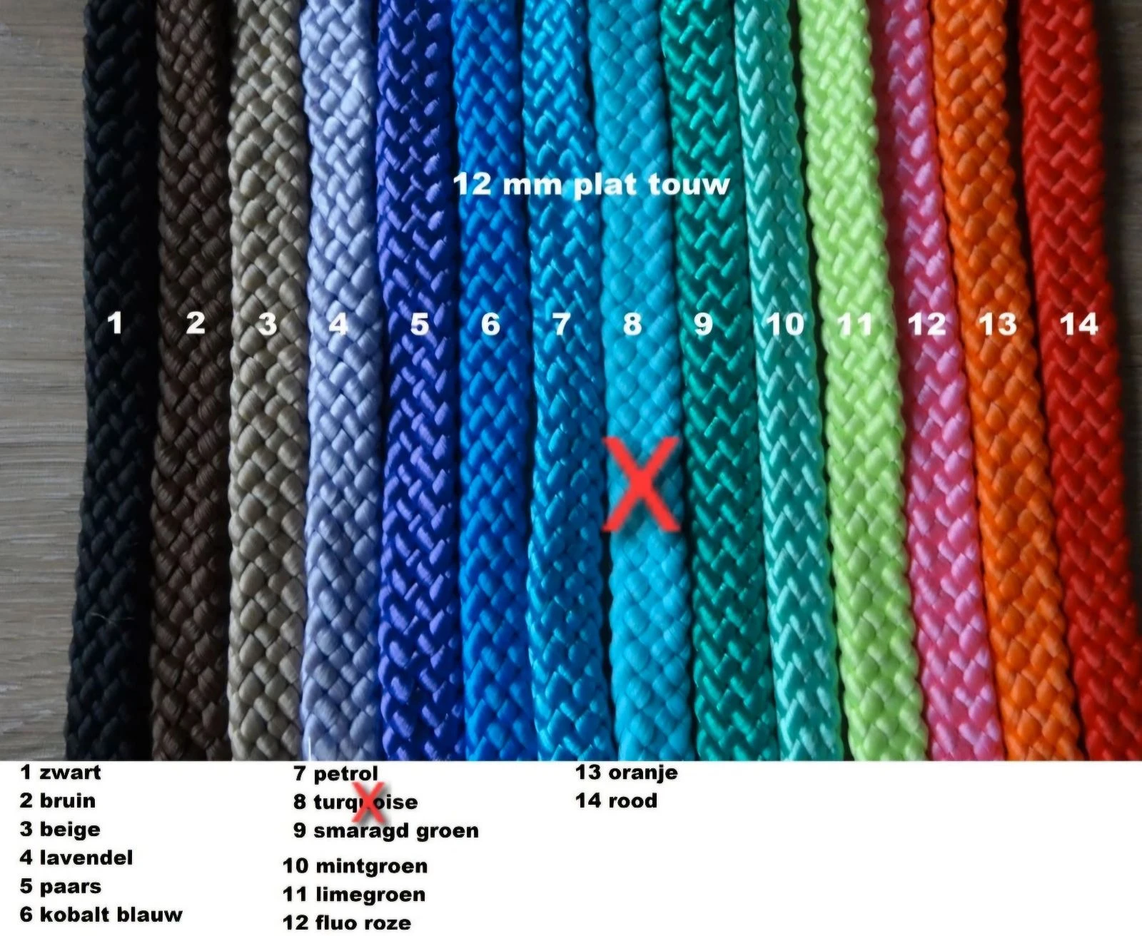 Rênes plates douces de diverses couleurs et longueurs – photo 2